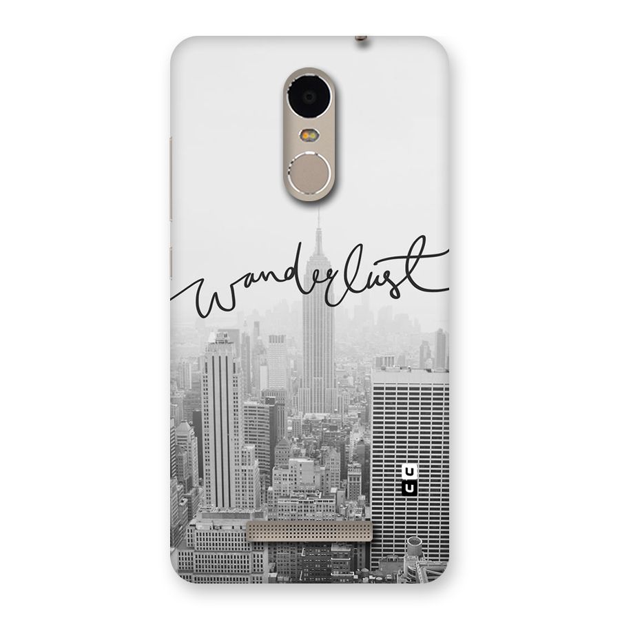 City Wanderlust Monochrome Back Case for Xiaomi Redmi Note 3
