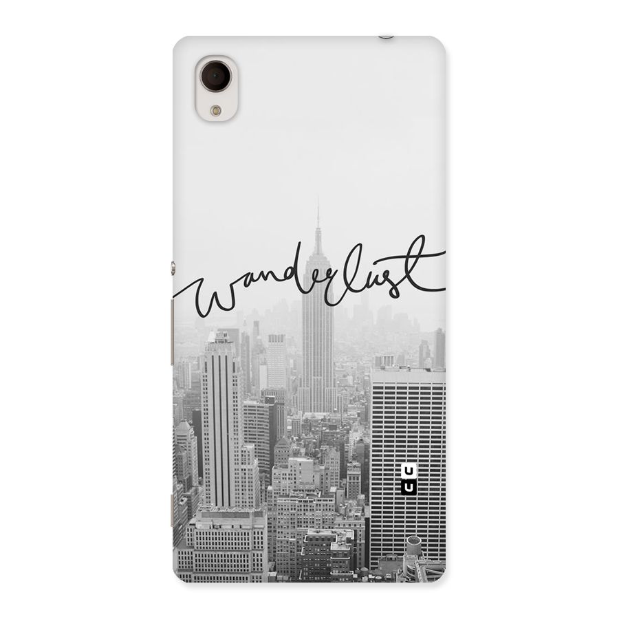 City Wanderlust Monochrome Back Case for Xperia M4 Aqua