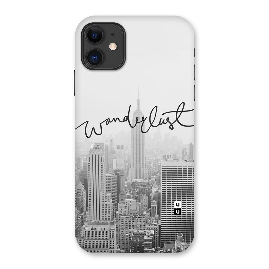 City Wanderlust Monochrome Back Case for iPhone 11