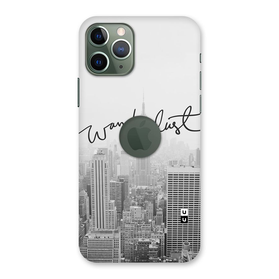 City Wanderlust Monochrome Back Case for iPhone 11 Pro Logo  Cut