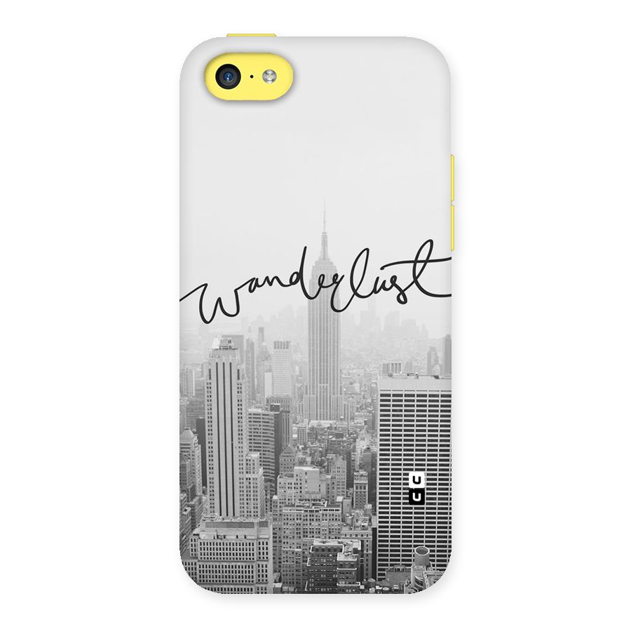City Wanderlust Monochrome Back Case for iPhone 5C