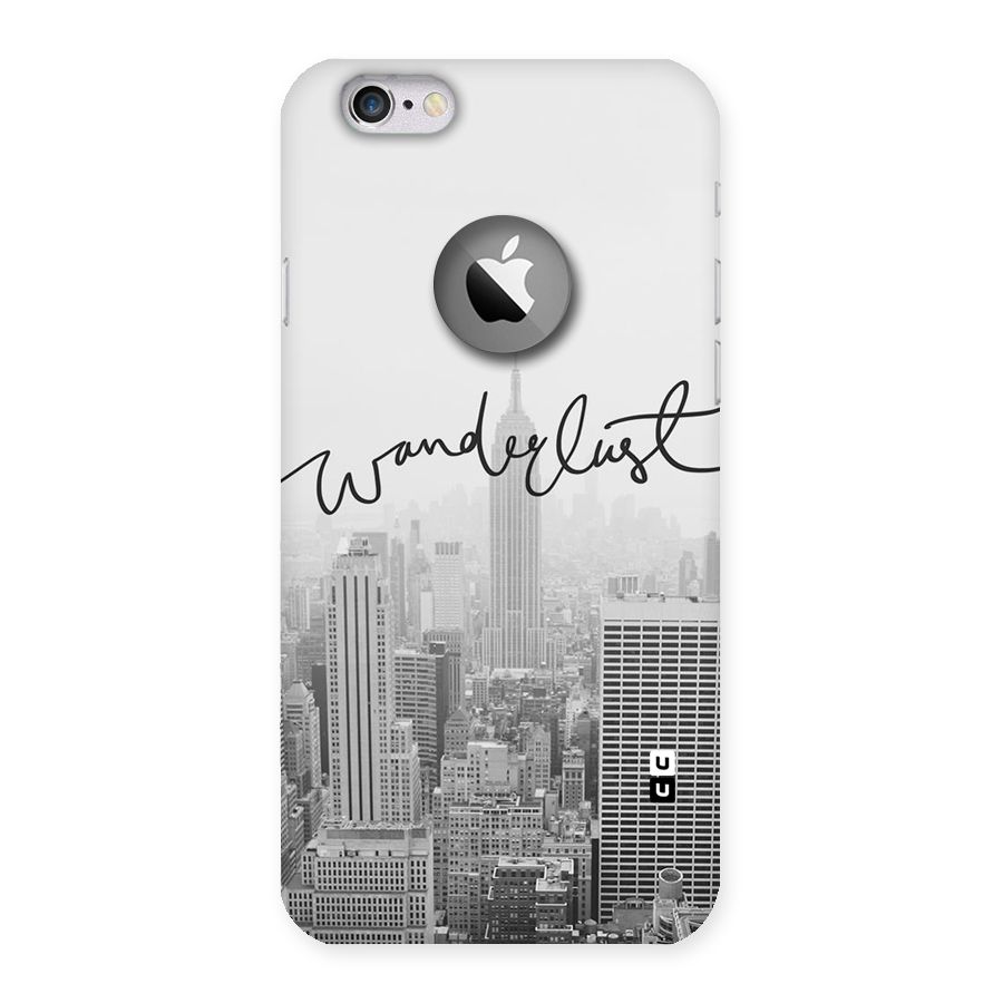 City Wanderlust Monochrome Back Case for iPhone 6 Logo Cut
