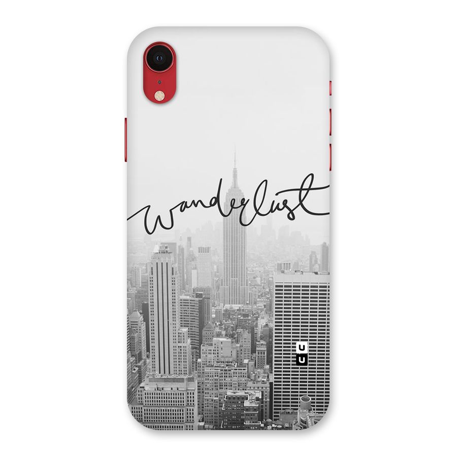 City Wanderlust Monochrome Back Case for iPhone XR