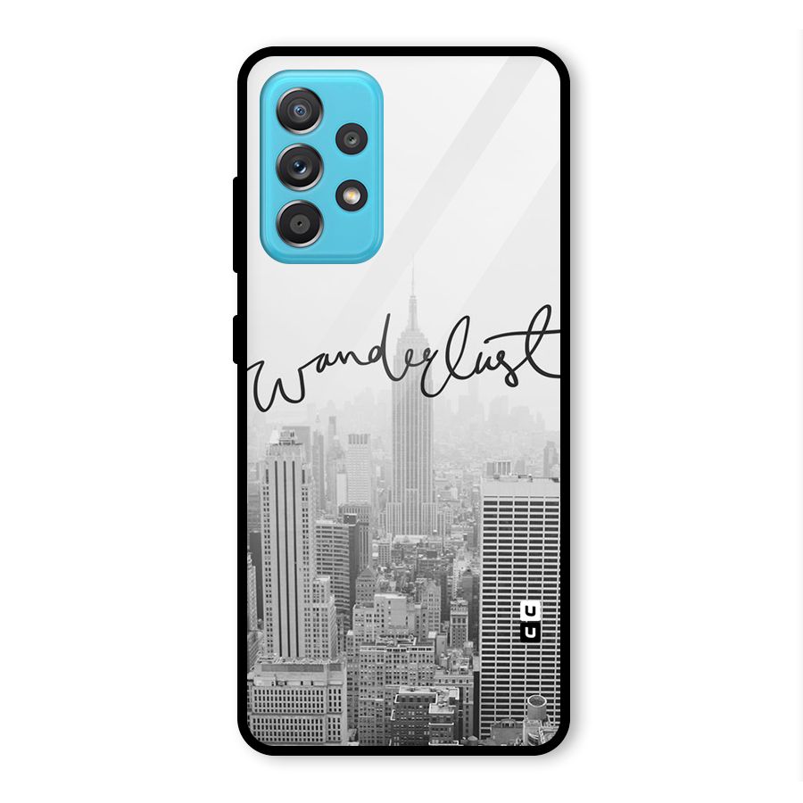 City Wanderlust Monochrome Glass Back Case for Galaxy A52s 5G