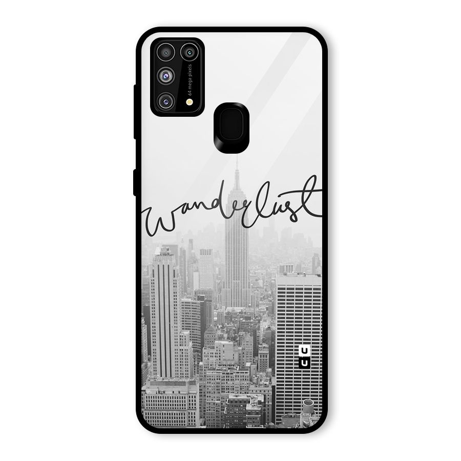 City Wanderlust Monochrome Glass Back Case for Galaxy F41