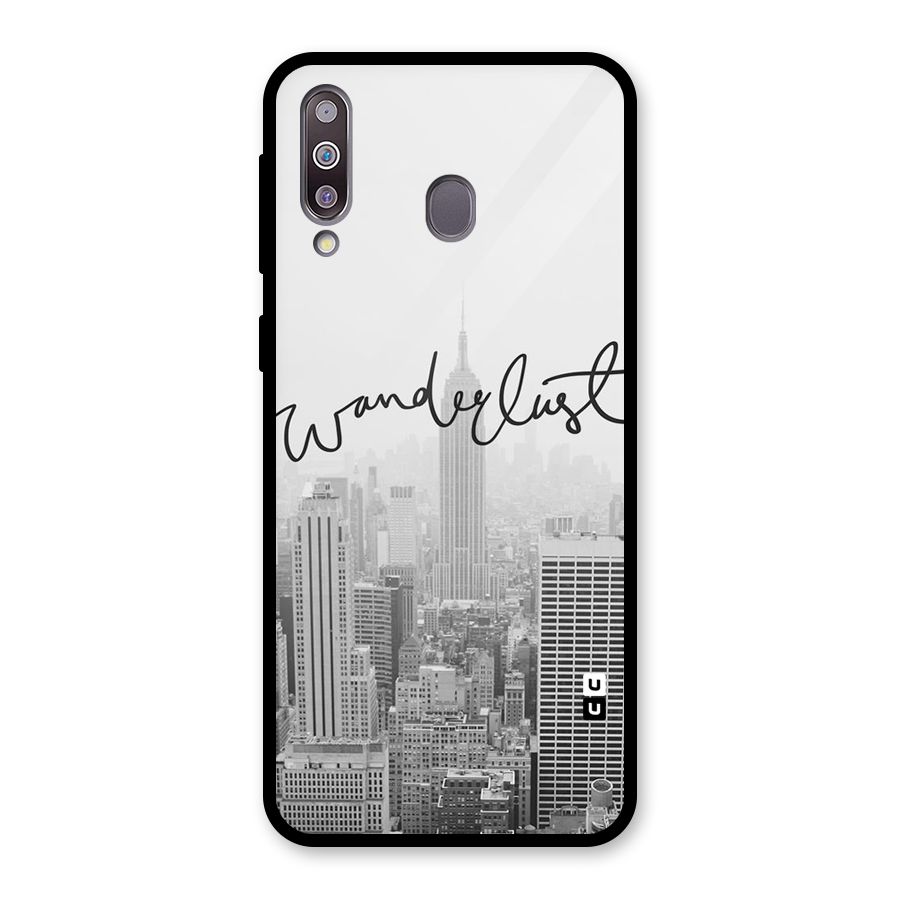 City Wanderlust Monochrome Glass Back Case for Galaxy M30