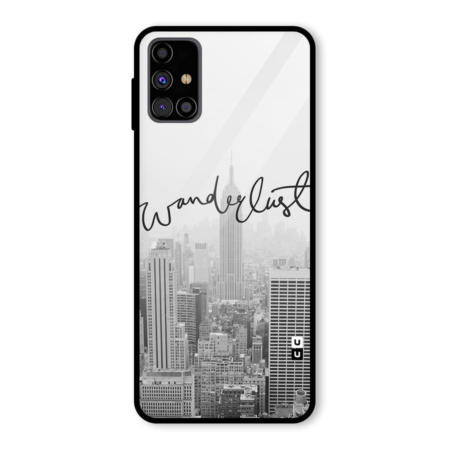 City Wanderlust Monochrome Glass Back Case for Galaxy M31s