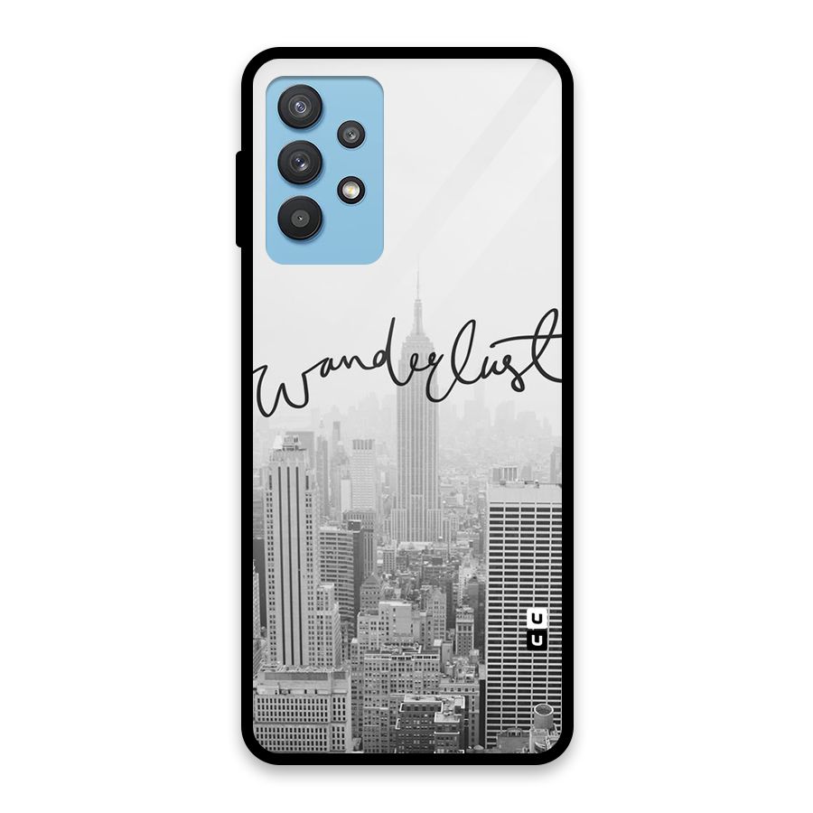 City Wanderlust Monochrome Glass Back Case for Galaxy M32 5G