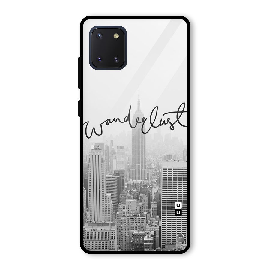 City Wanderlust Monochrome Glass Back Case for Galaxy Note 10 Lite
