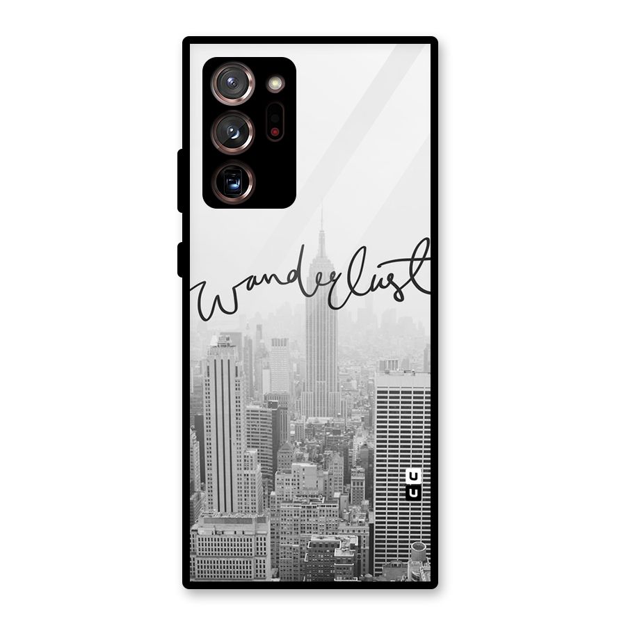 City Wanderlust Monochrome Glass Back Case for Galaxy Note 20 Ultra