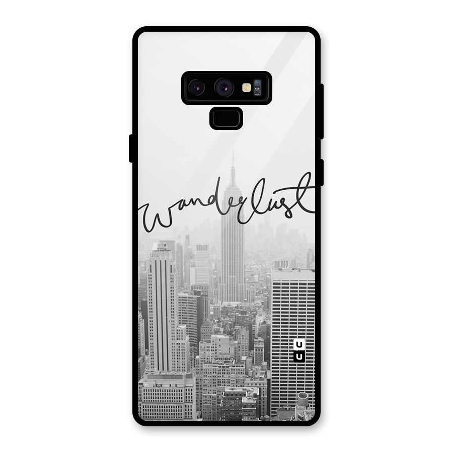 City Wanderlust Monochrome Glass Back Case for Galaxy Note 9