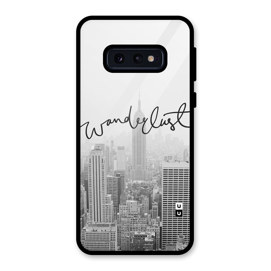 City Wanderlust Monochrome Glass Back Case for Galaxy S10e