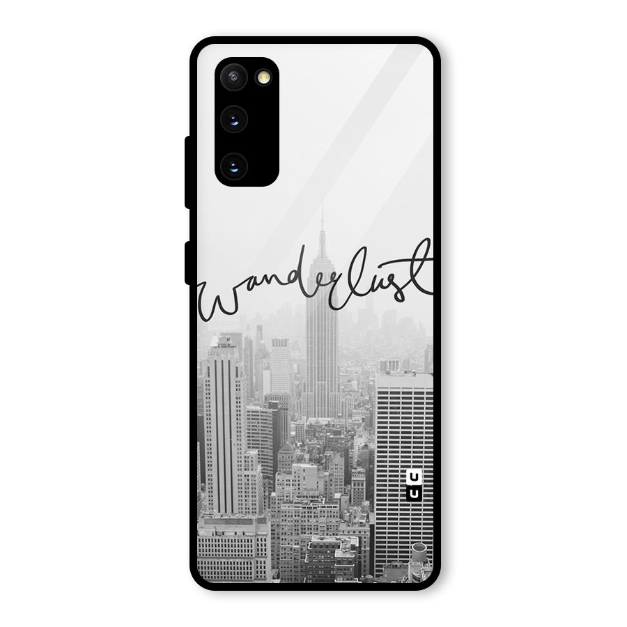 City Wanderlust Monochrome Glass Back Case for Galaxy S20 FE
