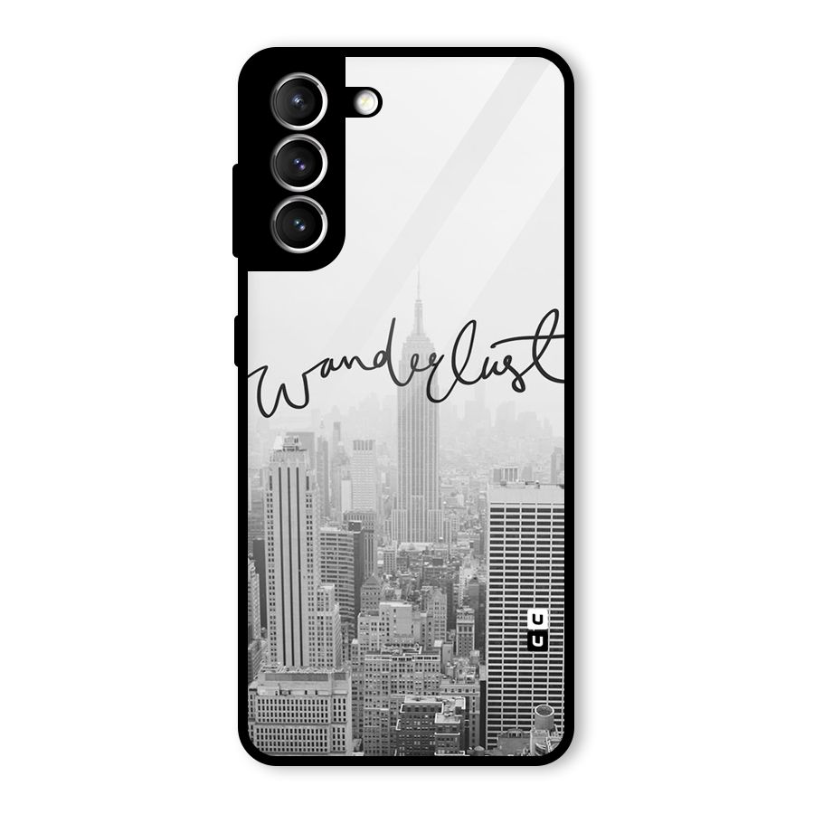 City Wanderlust Monochrome Glass Back Case for Galaxy S21 5G