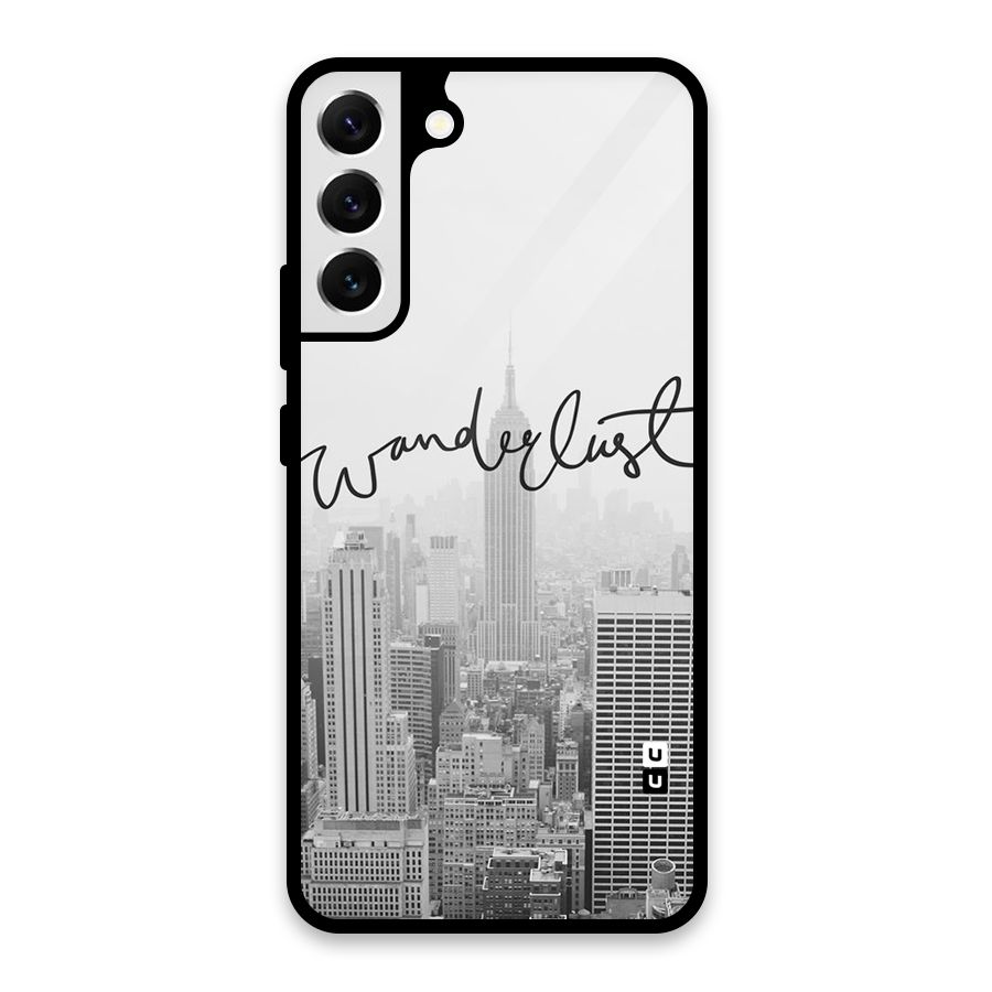 City Wanderlust Monochrome Glass Back Case for Galaxy S22 Plus 5G