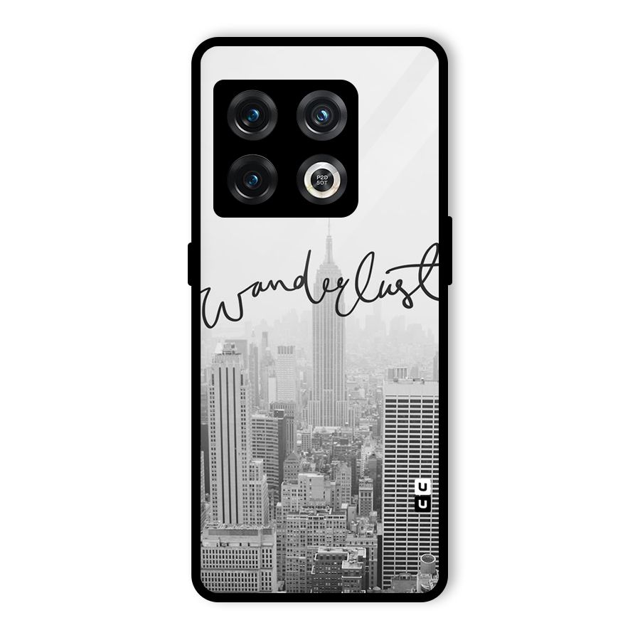 City Wanderlust Monochrome Glass Back Case for OnePlus 10 Pro 5G