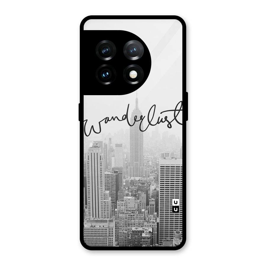 City Wanderlust Monochrome Glass Back Case for OnePlus 11