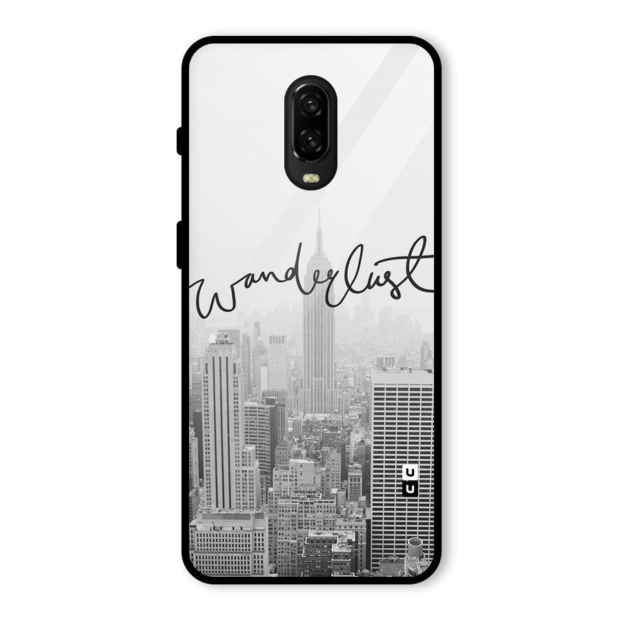 City Wanderlust Monochrome Glass Back Case for OnePlus 6T