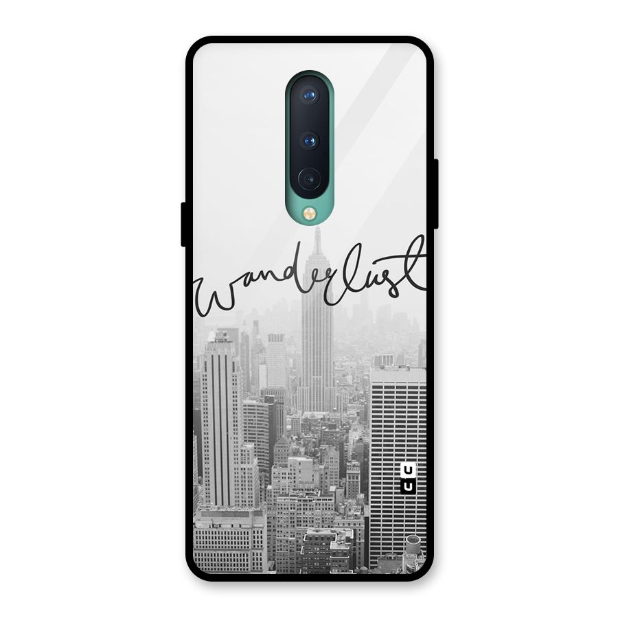 City Wanderlust Monochrome Glass Back Case for OnePlus 8