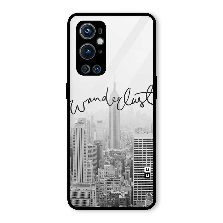 City Wanderlust Monochrome Glass Back Case for OnePlus 9 Pro
