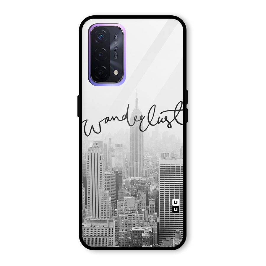 City Wanderlust Monochrome Glass Back Case for Oppo A74 5G