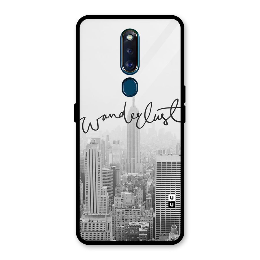 City Wanderlust Monochrome Glass Back Case for Oppo F11 Pro