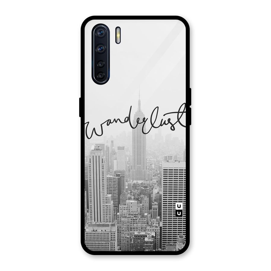 City Wanderlust Monochrome Glass Back Case for Oppo F15