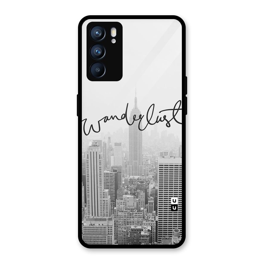 City Wanderlust Monochrome Glass Back Case for Oppo Reno6 5G