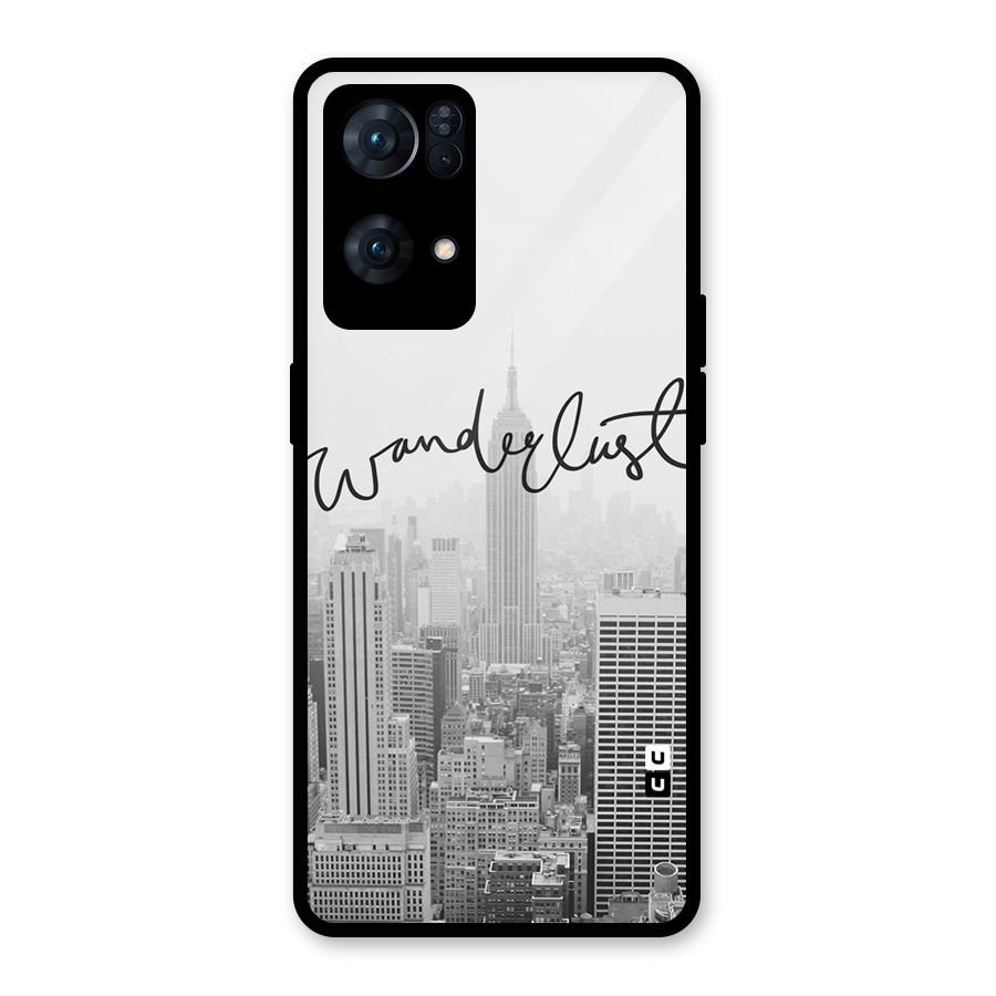 City Wanderlust Monochrome Glass Back Case for Oppo Reno7 Pro 5G