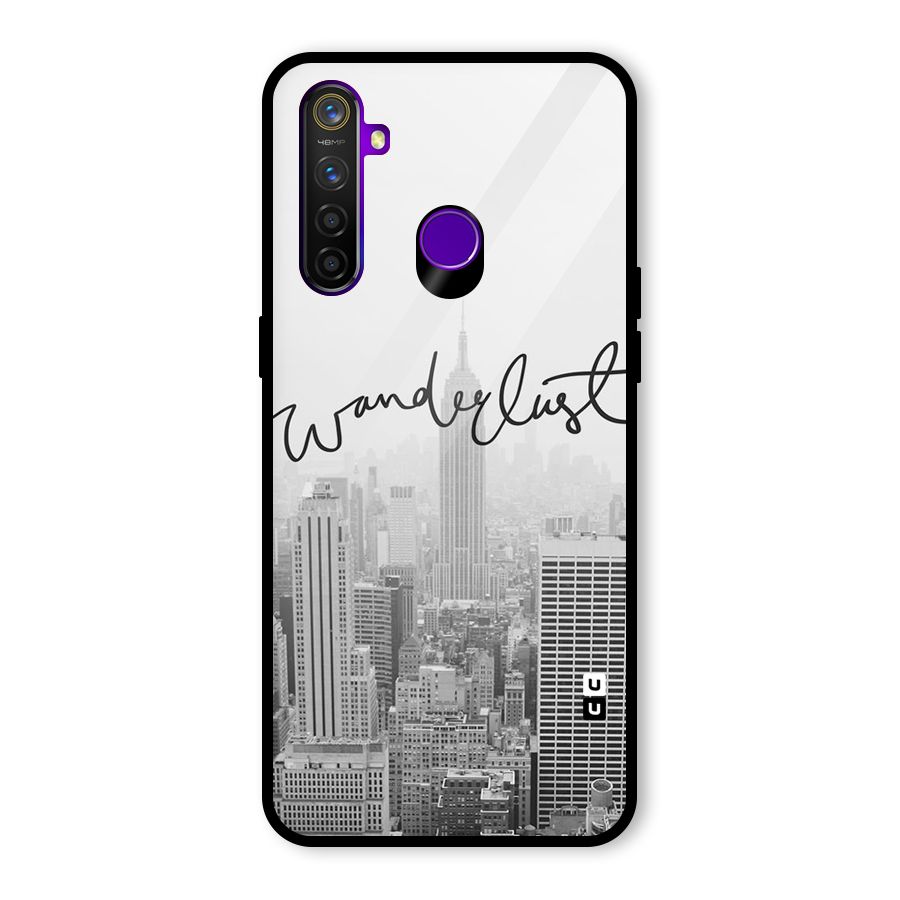 City Wanderlust Monochrome Glass Back Case for Realme 5 Pro