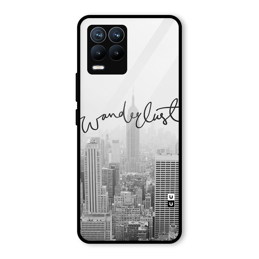 City Wanderlust Monochrome Glass Back Case for Realme 8 Pro