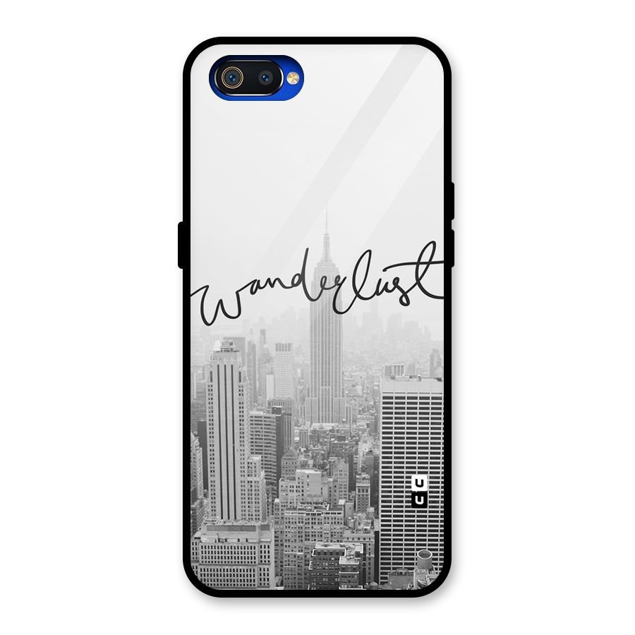 City Wanderlust Monochrome Glass Back Case for Realme C2