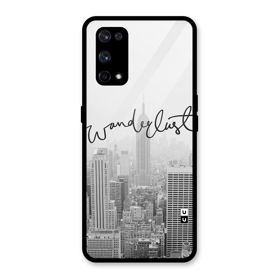 City Wanderlust Monochrome Glass Back Case for Realme X7 Pro