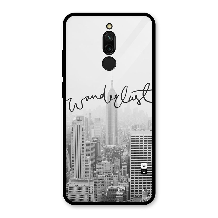 City Wanderlust Monochrome Glass Back Case for Redmi 8