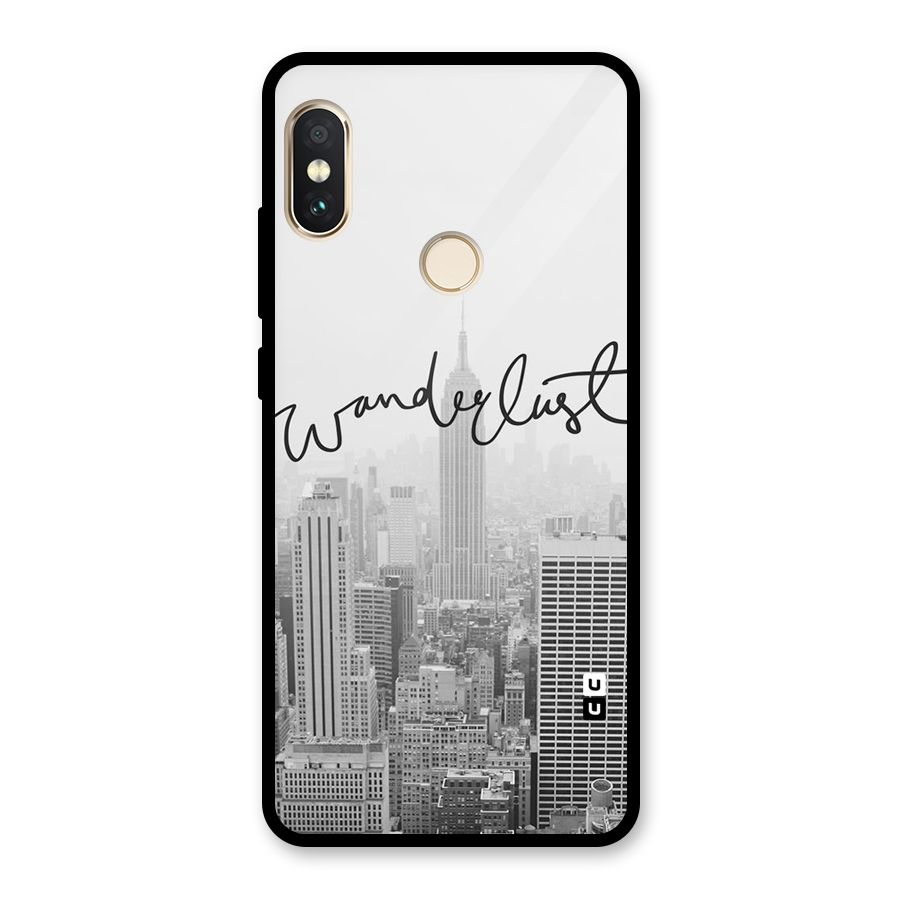 City Wanderlust Monochrome Glass Back Case for Redmi Note 5 Pro