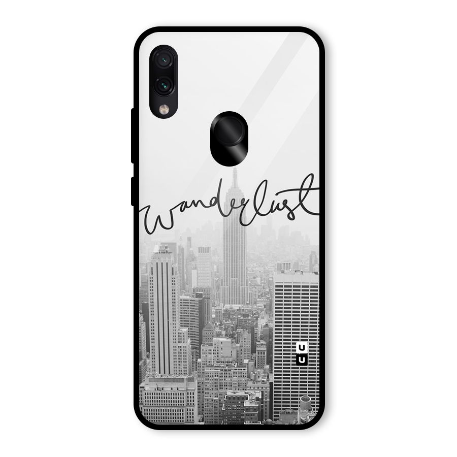 City Wanderlust Monochrome Glass Back Case for Redmi Note 7 Pro