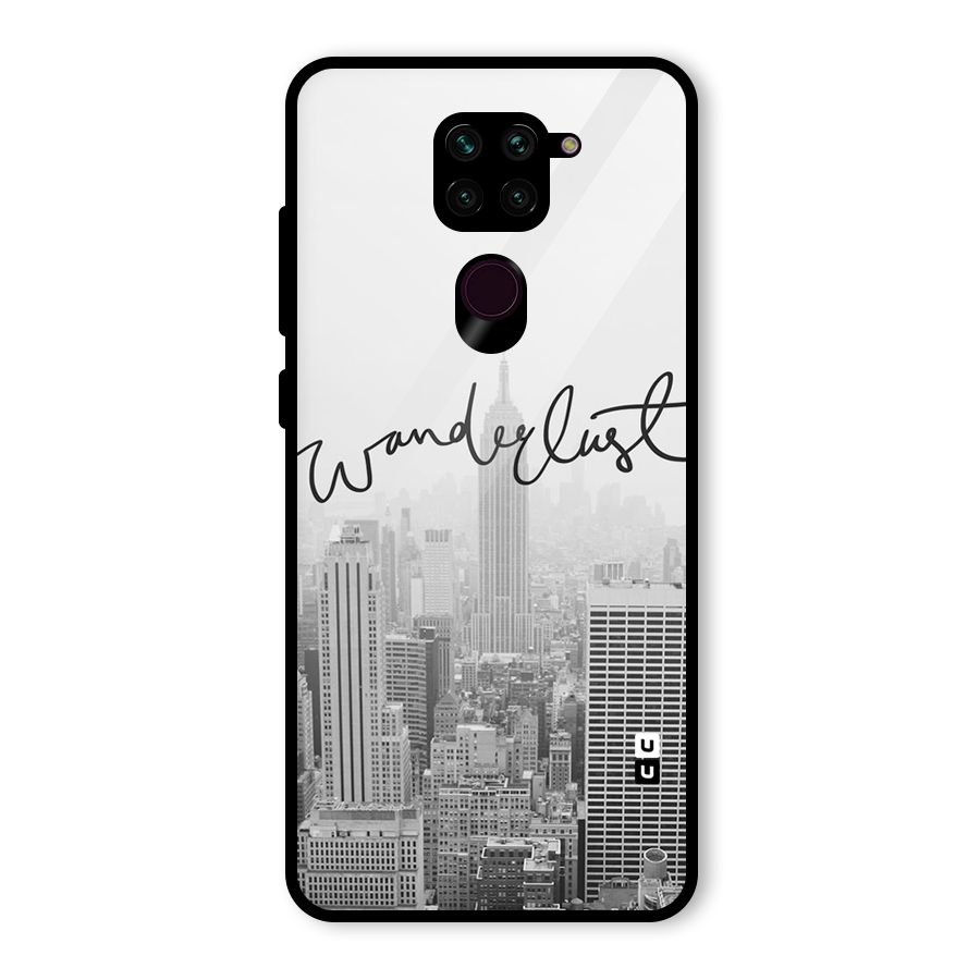 City Wanderlust Monochrome Glass Back Case for Redmi Note 9