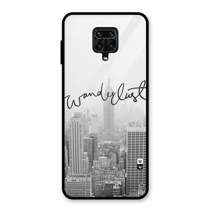 City Wanderlust Monochrome Glass Back Case for Redmi Note 9 Pro