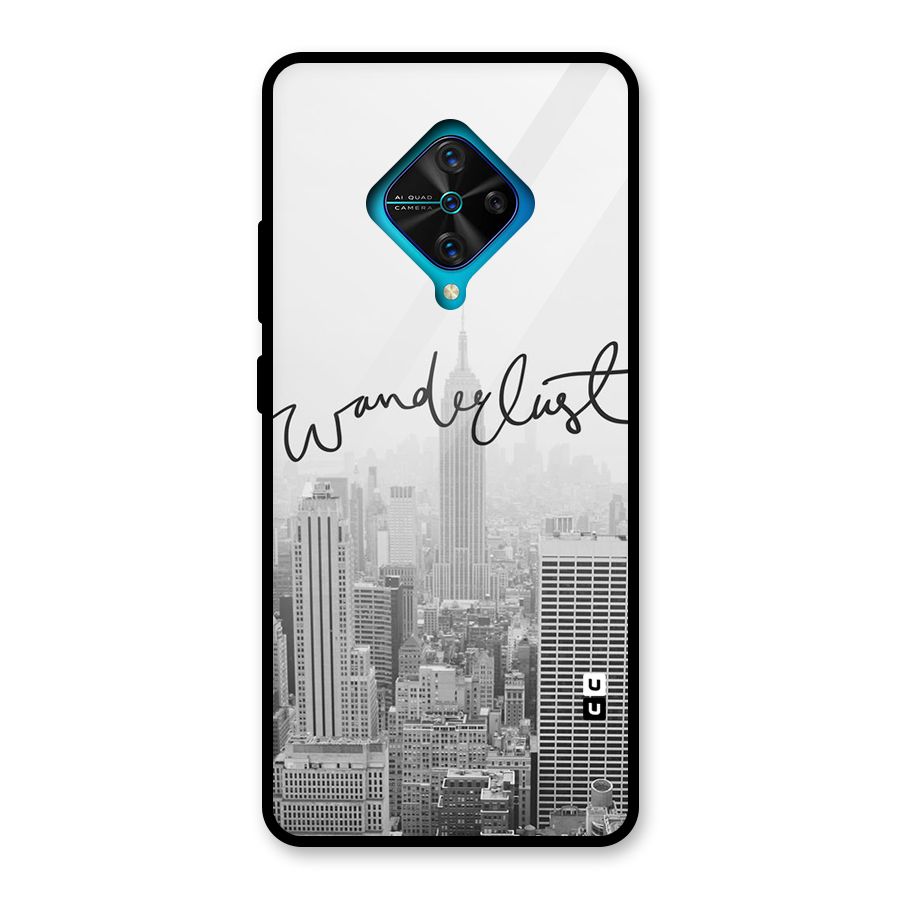 City Wanderlust Monochrome Glass Back Case for Vivo S1 Pro