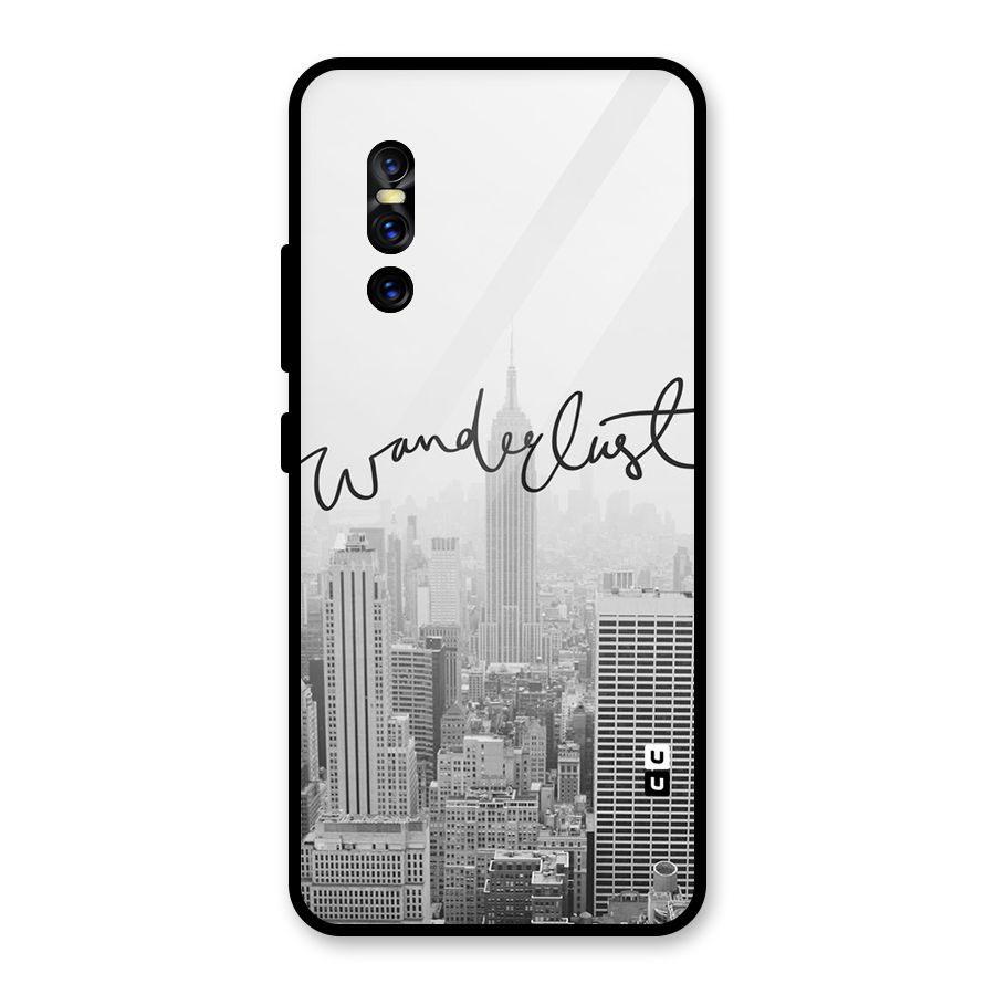 City Wanderlust Monochrome Glass Back Case for Vivo V15 Pro