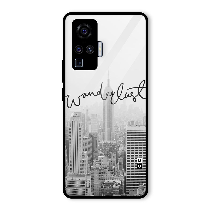 City Wanderlust Monochrome Glass Back Case for Vivo X50 Pro