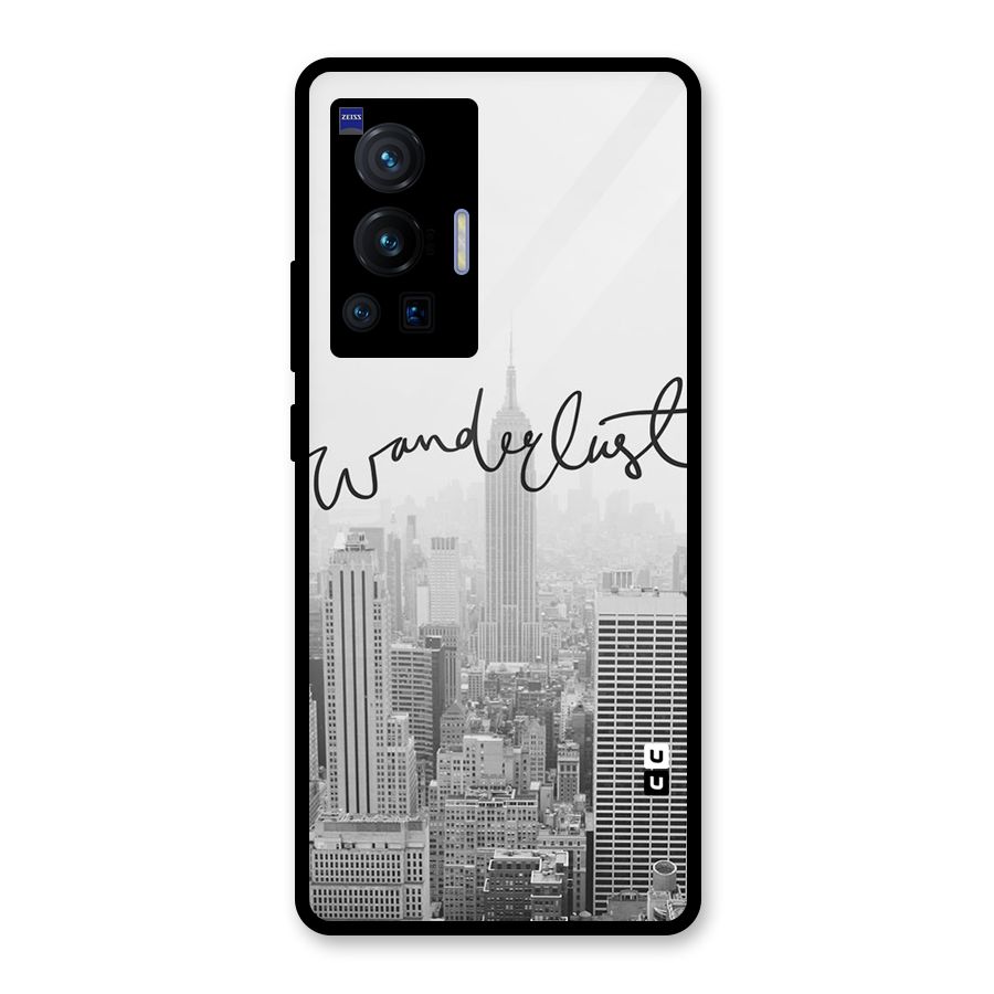 City Wanderlust Monochrome Glass Back Case for Vivo X70 Pro