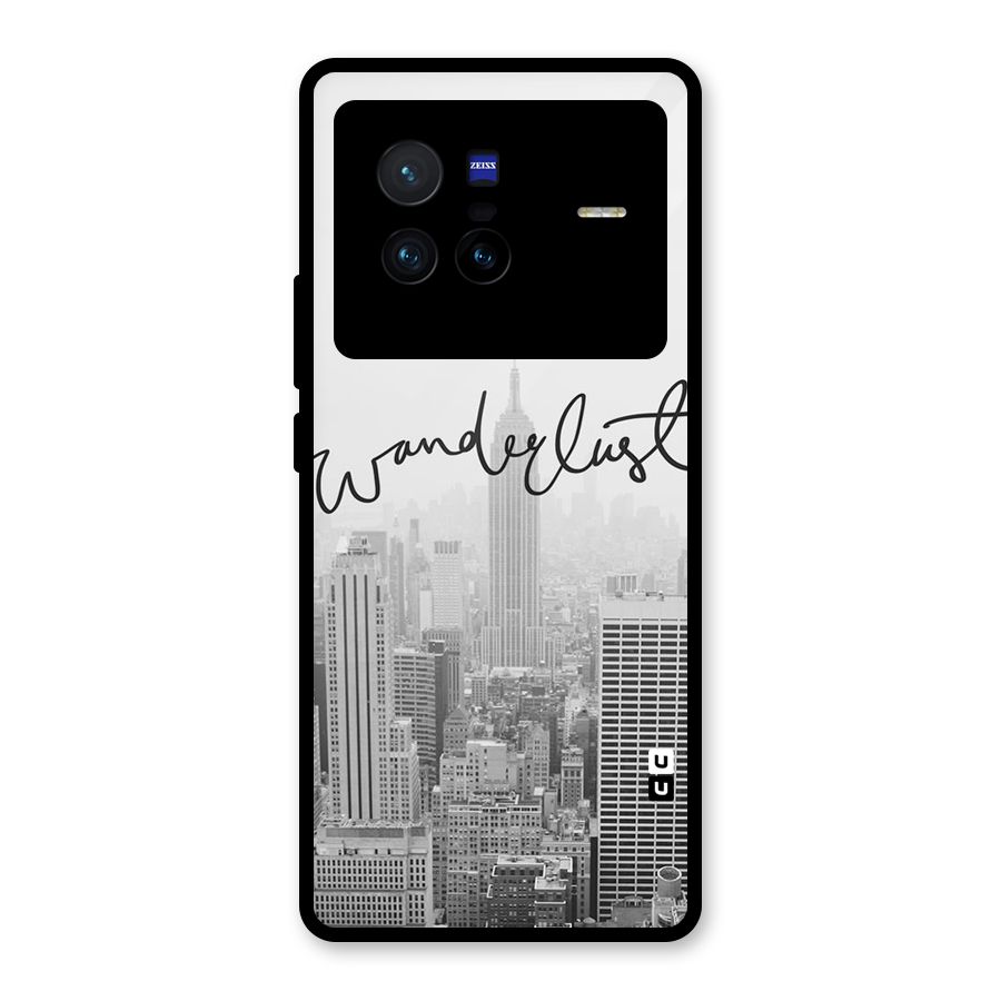 City Wanderlust Monochrome Glass Back Case for Vivo X80