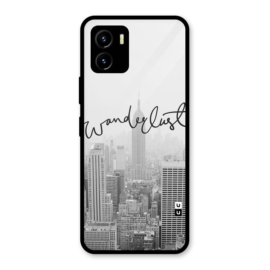 City Wanderlust Monochrome Glass Back Case for Vivo Y15s