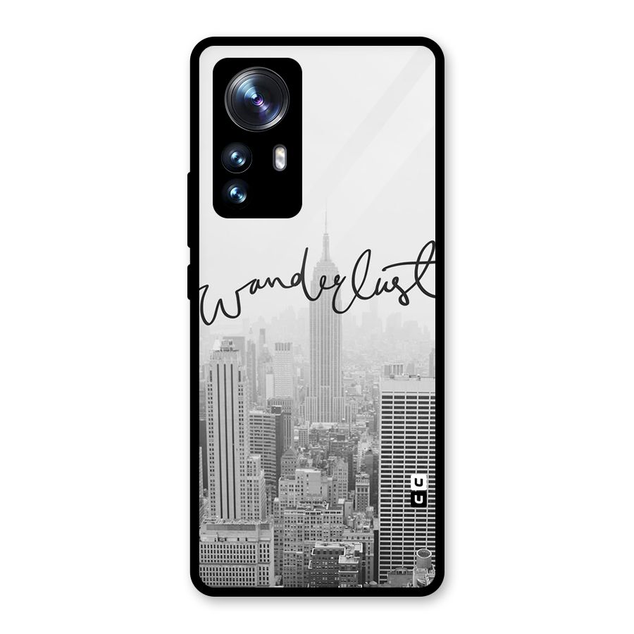 City Wanderlust Monochrome Glass Back Case for Xiaomi 12 Pro