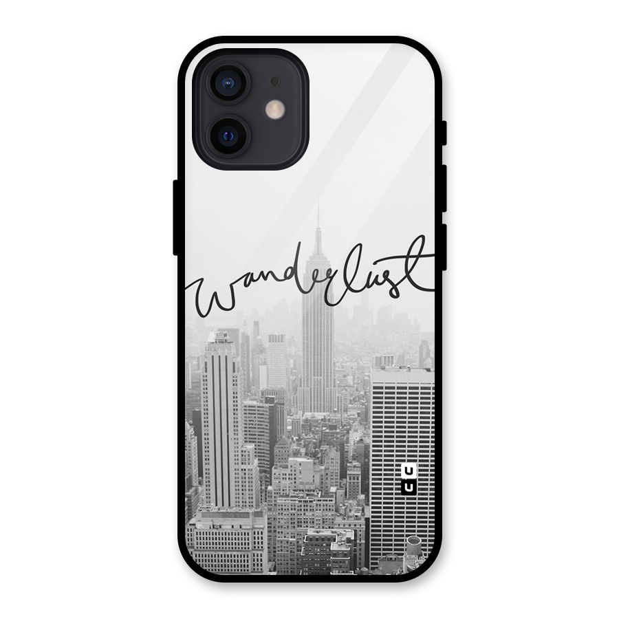 City Wanderlust Monochrome Glass Back Case for iPhone 12