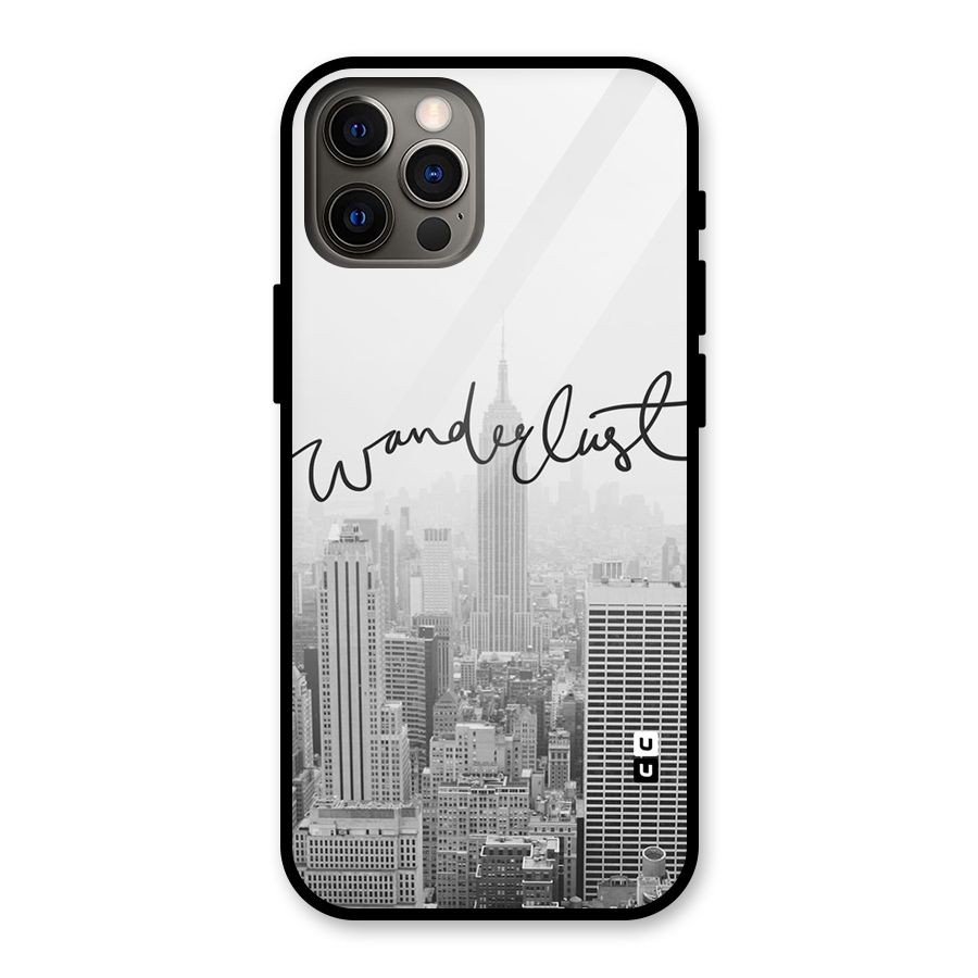 City Wanderlust Monochrome Glass Back Case for iPhone 12 Pro