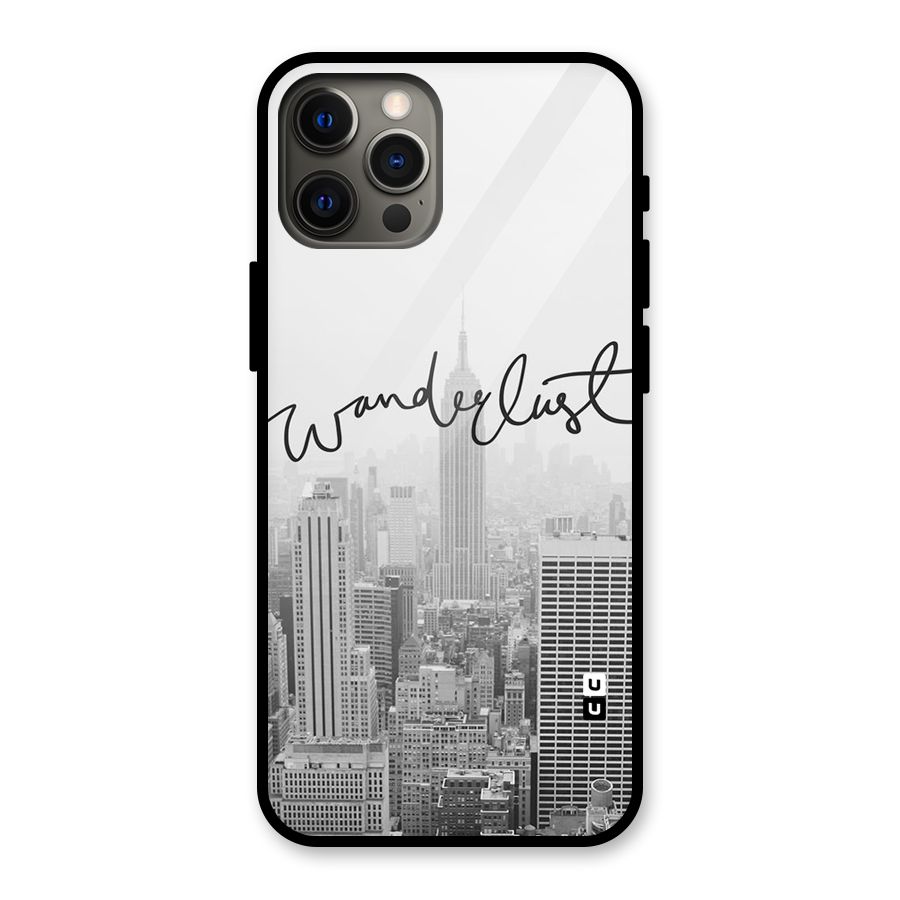 City Wanderlust Monochrome Glass Back Case for iPhone 12 Pro Max