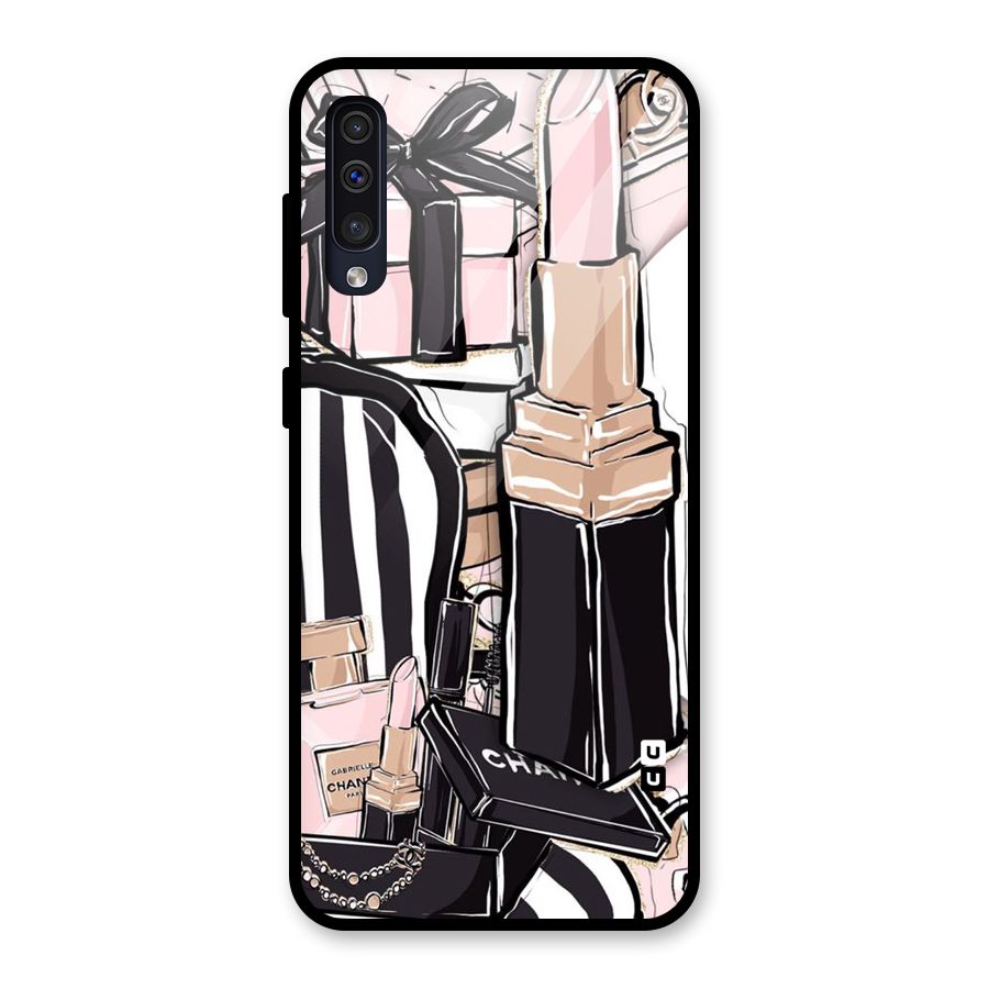 Class Girl Design Glass Back Case for Galaxy A30s