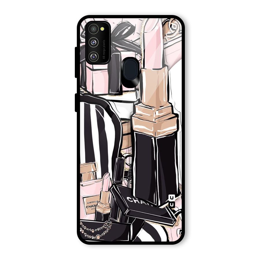 Class Girl Design Glass Back Case for Galaxy M30s